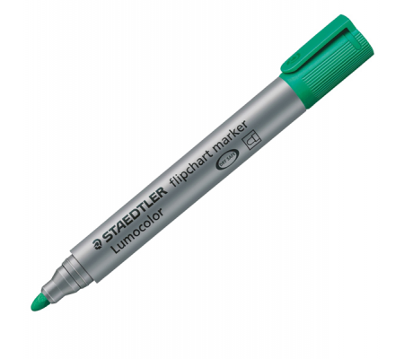 Marcatore Lumocolor Flipchart 356 - a base d'acqua - punta tonda - 2 mm - verde - Staedtler - 3565 - 4007817356005 - DMwebShop