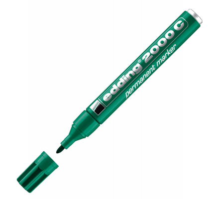 Marcatore permanente 2000c - punta tonda - 1,5 - 3 mm - verde - Edding - E-2000C 004 - 4004764005550 - DMwebShop