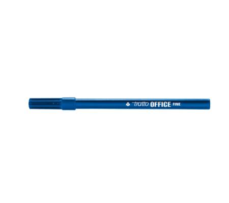 Pennarelli Office - punta feltro - punta fine - 0,7 mm - blu - conf. 12 pezzi - Tratto - 730501 - 8000825730511 - DMwebShop