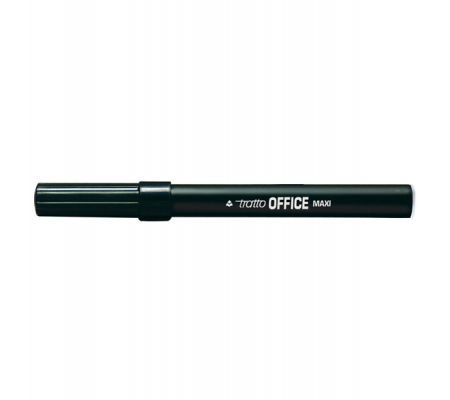 Pennarelli Office punta feltro - punta maxi - 0,8 - 2 mm - nero - conf. 12 pezzi - Tratto - 731603 - 8000825731730 - DMwebShop