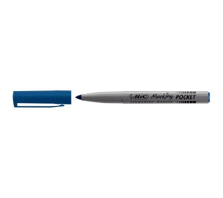 Marcatori permanente Marking a base d'alcool - punta pocket tonda 1,1 mm - blu - conf. 12 pezzi - Bic - 8209012 - 3086121445064 - DMwebShop