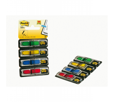 Segnapagina Index Mini Freccia - 4 colori classici - conf. 96 pezzi - Post-it - 26445 - 7000144924 - 021200508783 - DMwebShop