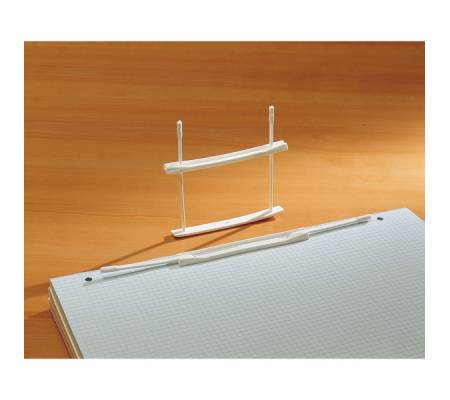 Fastener fermafogli - plastica - passo 80 mm - capacita' 6 cm - bianco - conf. 100 pezzi - Fellowes - 00895 - 5904662008952 - DMwebShop