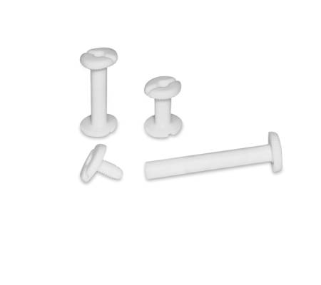 Viti sepolte - plastica - 10 mm - bianco - conf. 20 pezzi - Cwr - 06301 - 8004957063011 - DMwebShop