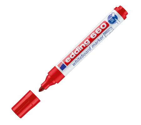 Marcatore 660 per lavagne bianche - punta conica - 1,5 - 3 mm - rosso - conf. 10 pezzi - Edding - E-660002 - 4004764850129 - DMwebShop