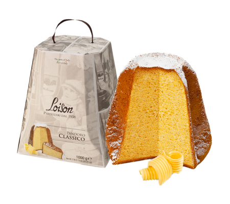 Pandoro Classico Linea Tuttigiorni - con Burro - in astuccio - 1000 gr - Loison - 903 - DMwebShop