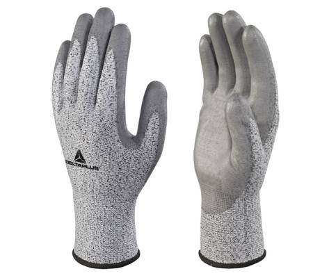 Guanti antitaglio VenicutB04 - maglia tricot econocut - palmo in poliuretano - taglia 10 - grigio - pack 3 paia - Deltaplus - VECUTB04GRG310 - 3295249202651 - DMwebShop