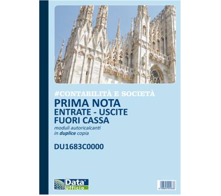 Blocco entrate-uscite extra cassa - 50 x 2 copie autoricalcanti - Data Ufficio - DU1683C0000 - 8008842593102 - DMwebShop
