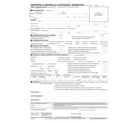 Rapporto di controllo efficienza energetica T1 snap - 3 copie - conf. 20 pezzi - Data Ufficio - DU8843T1000G - 8008842580126 - DMwebShop