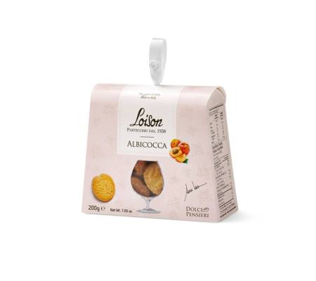 Biscotti al burro Albicocca in astuccio 200 gr Loison 1101A - 3770