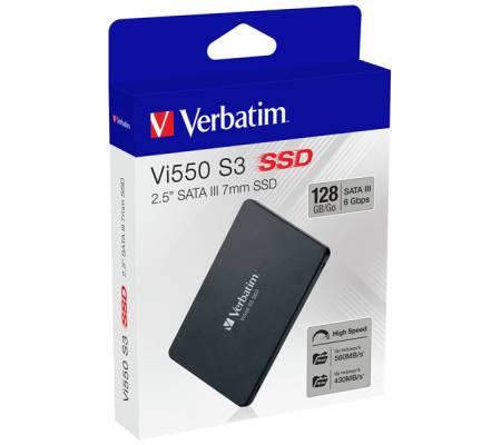 SSD Interno Vi550 SATA III 2.5 SSD - 128 Gb - Verbatim - 49350 - 23942493501 - DMwebShop