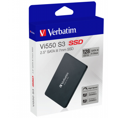 SSD Interno Vi550 SATA III 2.5 SSD - 128 Gb - Verbatim - 49350 - 023942493501 - DMwebShop