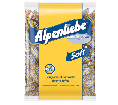 Caramelle Alpenliebe Soft - gusto caramello - 400 gr - conf. 4 buste - Alpenliebe - 04111800 - DMwebShop