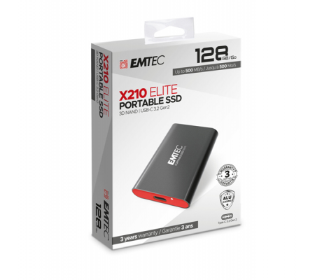 X210 External - 128 Gb - Emtec - ECSSD128GX210 - 3126170174710 - DMwebShop