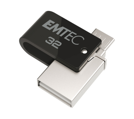 Dual USB3.2 T260 - Type-C - 32 Gb Emtec - ECMMD32GT263C - 3126170173577 - DMwebShop