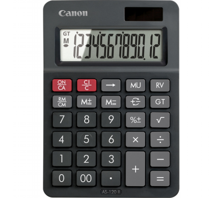 Calcolatrice visiva da tavolo - AS-120 - grigio - Canon - 4722C002 - 4549292108538 - DMwebShop