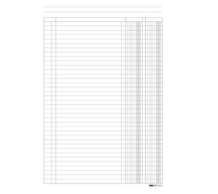 Registro a 2 colonne - 31 x 24 cm - 100 fogli - Edipro - E2763 - 8023328276300 - DMwebShop