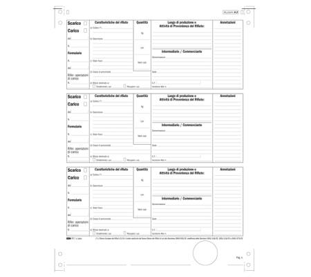 Modulo continuo carico-scarico rifiuti detentori (Mod. A) - 12" x 24 - 250 fogli - Edipro - E2866 - 8023328286606 - DMwebShop
