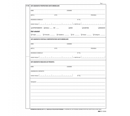 Registro anagrafica condominiale - 297 x 210 mm - 48 fogli - Edipro - E2528 - 8023328252809 - DMwebShop