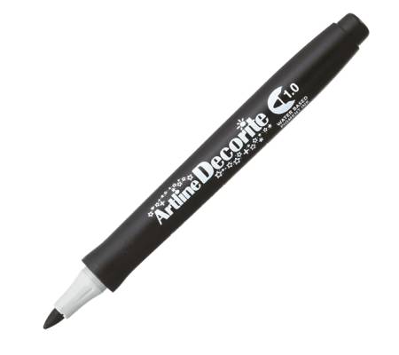 Marcatore Decorite - punta tonda - 1 mm - nero - Artline - A EDF-1/N - 4549441009808 - DMwebShop