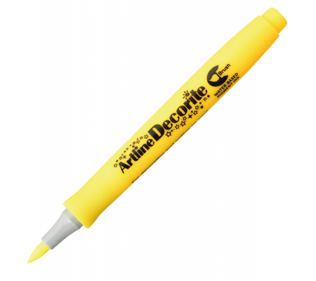 Marcatore Decorite - punta pennello - giallo - Artline - A EDF-F/G - 4549441010705 - DMwebShop