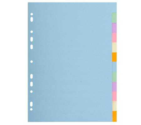 Separatore Forever Pastel - A4 - 12 tasti - cartoncino - 170 gr - Exacompta - 1612E - 3130630016120 - DMwebShop