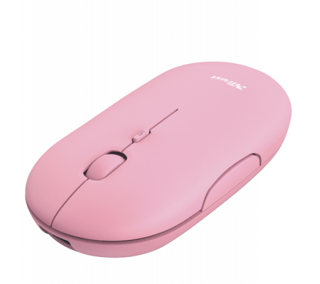 Mouse Puck - ultrasottile - wireless - ricaricabile - rosa - Trust - 24125 - 8713439241259 - DMwebShop