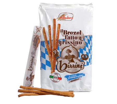 Grissini Birrini - 240 gr - multipack 13 monoporzioni - conf. 10 pezzi - Valledoro - VAGSB - 8009280007268 - DMwebShop
