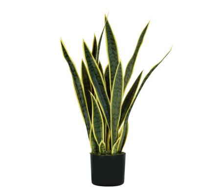 Pianta ornamentale Sansevieria - artificiale - polietilene - 21 foglie - 75 cm - King Collection - P2150075 - 8023755056520 - DMwebShop