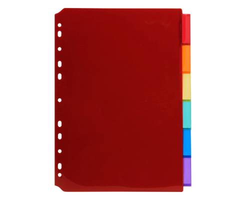 Intercalari neutri - PPL - A4 - trasparente - 6 posizioni - Exacompta - 3906E - 3130630039068 - DMwebShop