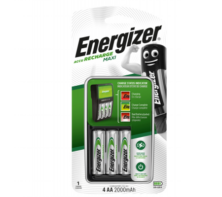 Caricabatteria Power Plus Maxi 4AA - Energizer - E300809600 - 7638900321401 - DMwebShop