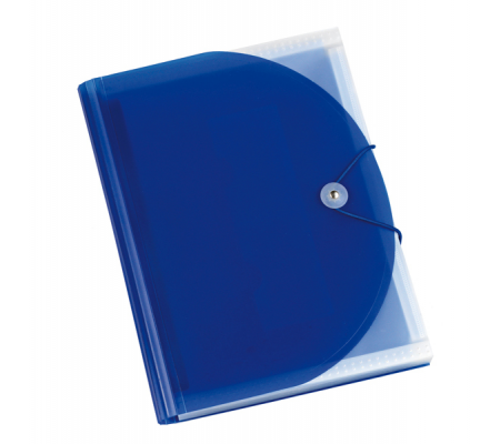 Portadocumenti Plastidea - a soffietto - 13 tasche - PP - A4 - blu - Iternet 7041BL