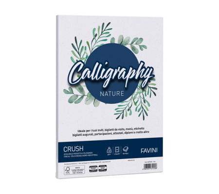 Carta Calligraphy Nature Crush - A4 - 120 gr - uva - conf. 50 fogli - Favini - A69V534 - 8007057615708 - DMwebShop