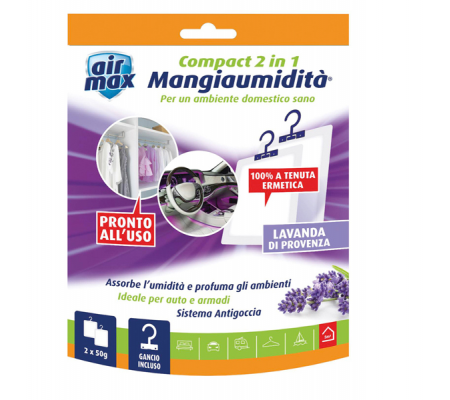 Mangiaumidita' appendibile compact 2 in 1 - lavanda di provenza - 50 gr - Air Max - D0246 - 6311588 - 8023779002466 - DMwebShop