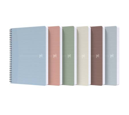 Maxiquaderno Rec'up - spiralato - A4 - 1 rigo - 90 gr - 180 fogli - colori assortiti - conf. 5 pezzi - Oxford - 400154144 - 3020120178370 - DMwebShop
