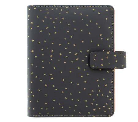 Organiser Confetti - f.to Personal - 187 x 153 x 40 mm - con cinturino - nero - Filofax - 22-028722 - 5059145460182 - DMwebShop