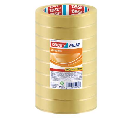Nastro adesivofilm - 19 mm x 66 mt - torre 8 pezzi - Tesa - 57208-00001-02 - 4042448049582 - DMwebShop