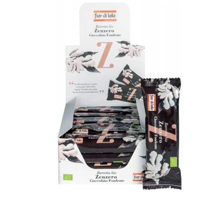 Barretta di riso - zenzero-cioccolato fondente - 30 gr - conf. 20 pezzi - Fior Di Loto - 0700385 - 8016323031272 - DMwebShop