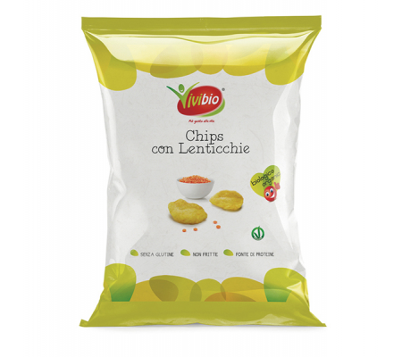 Chips con lenticchie - 35 gr - Vivibio - 0310108 - 8032077011964 - DMwebShop