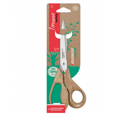 Forbici Advanced Wood - asimmetriche - 21 cm - Maped 499111