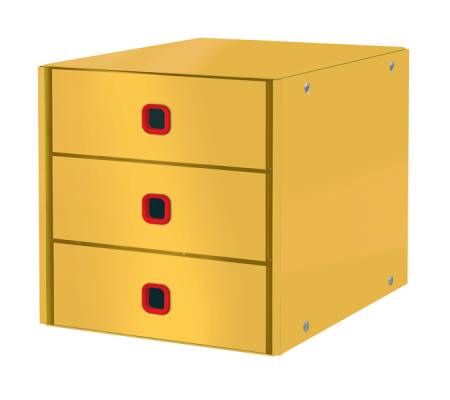 Cassettiera ClickeStore Cosy - 3 cassetti - giallo - Leitz - 53680019 - 4002432128693 - DMwebShop