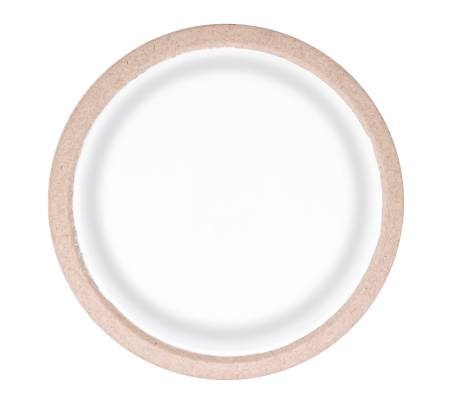 Piatto fondo monouso Twin rotondo diametro 20,5 cm cellulosa avana bianco Green Dopla 11791 - 26187