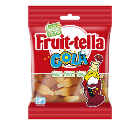 Caramella gommosa - cola - formato pocket 90 gr - Fruit-tella - 06385500 - DMwebShop
