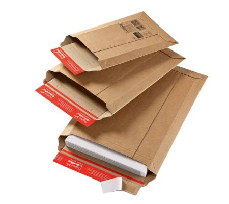 Busta a sacco - in cartone - chiusura autoadesiva - 250 x 340 x 50 mm - avana - conf. 20 pezzi - Colompac - CP010.05 - 4033657100508 - DMwebShop