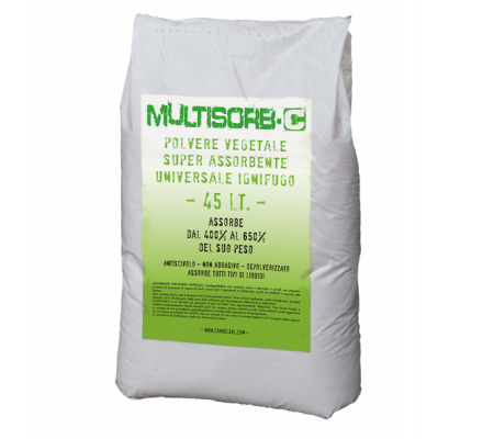 Polvere assorbente - vegetale - universale - ignifuga - 6,5 kg - Carvel - DUS100 - 2000000000374 - DMwebShop