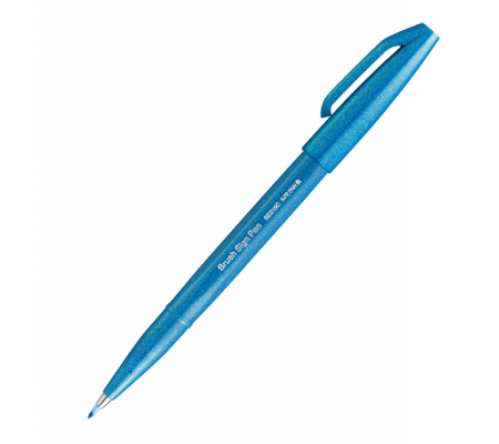 Pennarello Brush Sign Pen - azzurro - Pentel - SES15C-S - 4902506287144 - DMwebShop