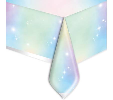 Tovaglia - plastica - 140 x 270 cm - colori soft rainbow - Big Party - 74022 - 8020834740226 - DMwebShop