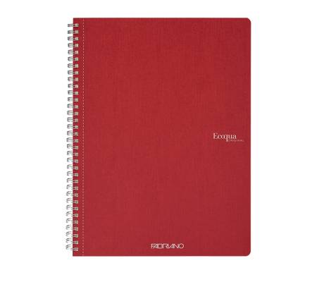 Maxiquaderno EcoQua original - spiralato - A4 - 90 gr - 5 mm - 70 fogli - rosso scuro - conf. 5 pezzi - Fabriano - 19290103 - 8001348215523 - DMwebShop