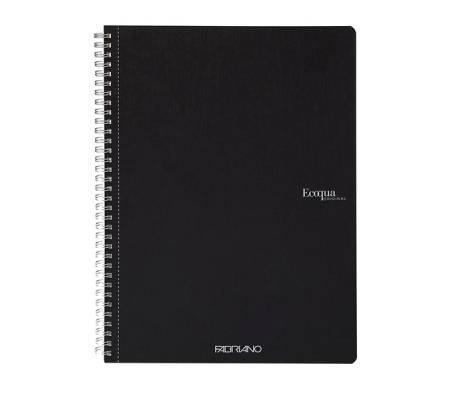 Maxiquaderno EcoQua original - spiralato - A4 - 90 gr - 5 mm - 70 fogli - nero - conf. 5 pezzi - Fabriano - 19290109 - 8001348215585 - DMwebShop