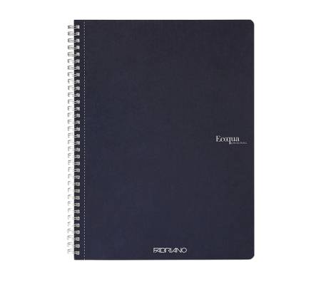 Maxiquaderno EcoQua original - spiralato - A4 - 90 gr - 1 rigo - 70 fogli - blu scuro - conf. 5 pezzi - Fabriano - 19290204 - 8001348215776 - DMwebShop